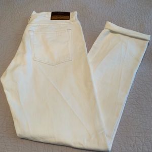 J crew style 770 white jeans.